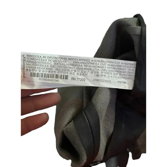 Zara Women's Black Leather Straight & Pencil Skirt Size Large - Picture 7 of 8